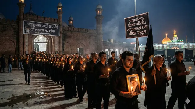 खामेनेई की मौत की खबर से भागलपुर में मातम, शिया समुदाय ने निकाला कैंडल मार्च; अमेरिका-इजरायल के खिलाफ जताया आक्रोश