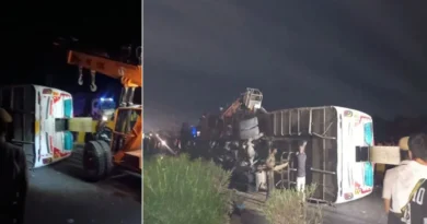 ड्राइवर की झपकी ने ली 3 जिंदगियां! कोटा में स्लीपर बस पलटी, अहमदाबाद से भिंड जा रही बस हादसे का शिकार, 35 यात्री घायल