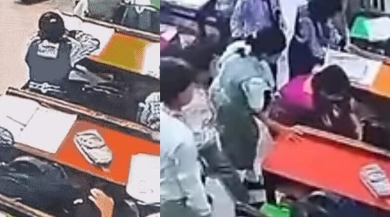 डीजे के तेज शोर के बीच कक्षा में बेहोश हुई छात्रा, बाद में मौत; सीसीटीवी में दो बार गिरती दिखी बच्ची