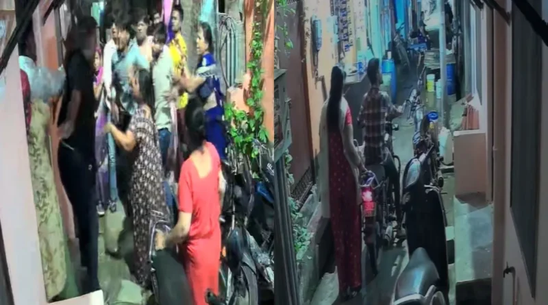 कानपुर में मामूली कहासुनी के बाद घर में घुसकर महिला से मारपीट, चेन तोड़ने का भी आरोप; CCTV वायरल