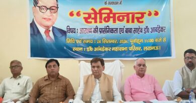 Reservation in India,Dr. Lalji Prasad Nirmal,Reservation and social justice,Equal opportunity,Social inequality,Dr. B. R. Ambedkar,Ambedkar Mahasabha,Reservation policy,Dalit representation,Political democracy,Social democracy,Lucknow seminar,Representation rights,Social justice in India,Ambedkar and reservation